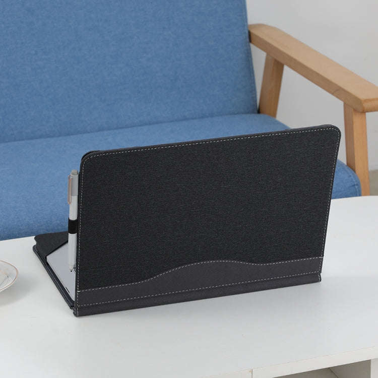 Leather All-inclusive Anti-drop Protective Case For Microsoft Surface Laptop Studio(Cotton Cloth ...