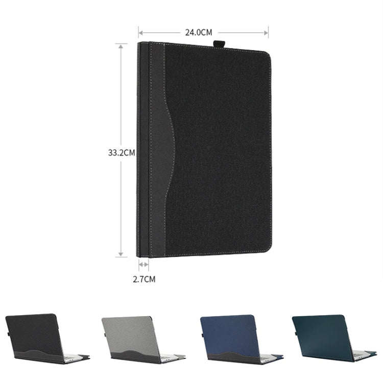 Laptop All-inclusive Anti-drop Protective Case For Microsoft Surface Laptop Studio(Vegan Leather-...