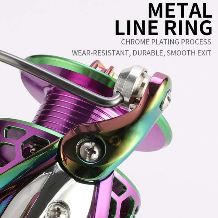 Colorful Metal Fish Line Wheel Long Throw Sea Rod Spinning Wheel, Specification: SK3000