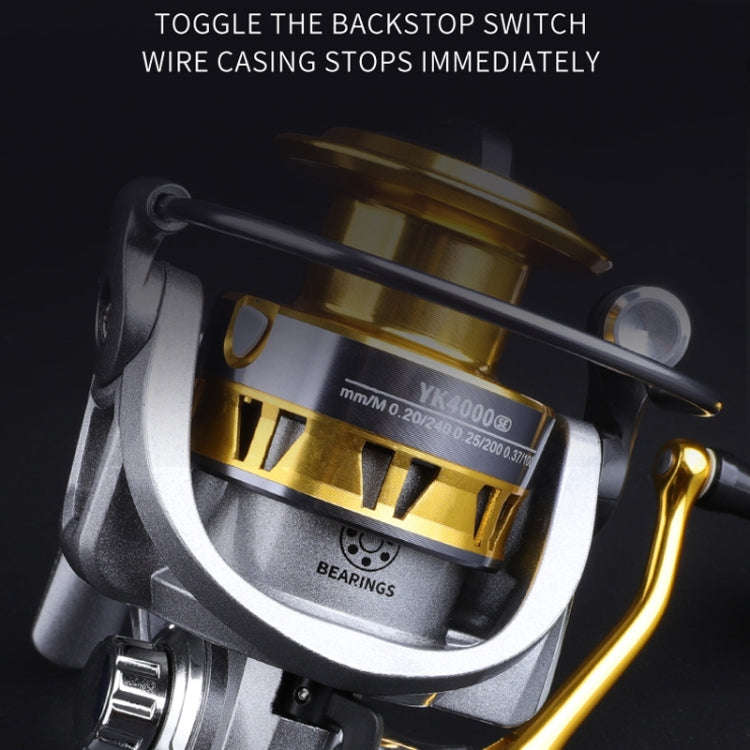 Metal Spinning Wheel Fishing Reel Casting Sea Rod Wheel, Style: YK7000 (EVA Grip)