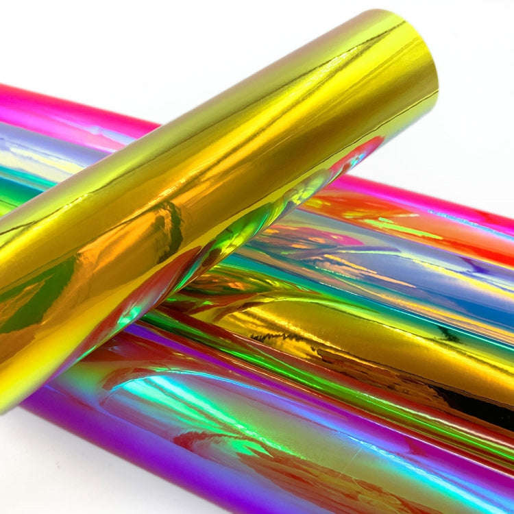 Candy -Colored Pharomsurium Self -Adhesive PVC Vinyl  Craft Sign Making, Size: 30 x 100cm(Gold)