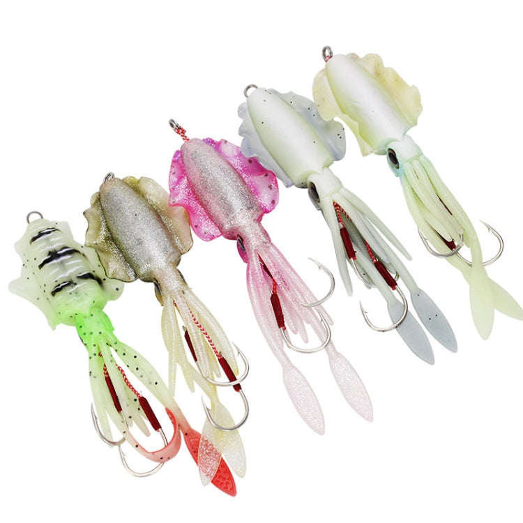 15cm 60g Sea Fishing Fake Bait Deep Sea Squid Soft Bait, Style: A1046 With Lead