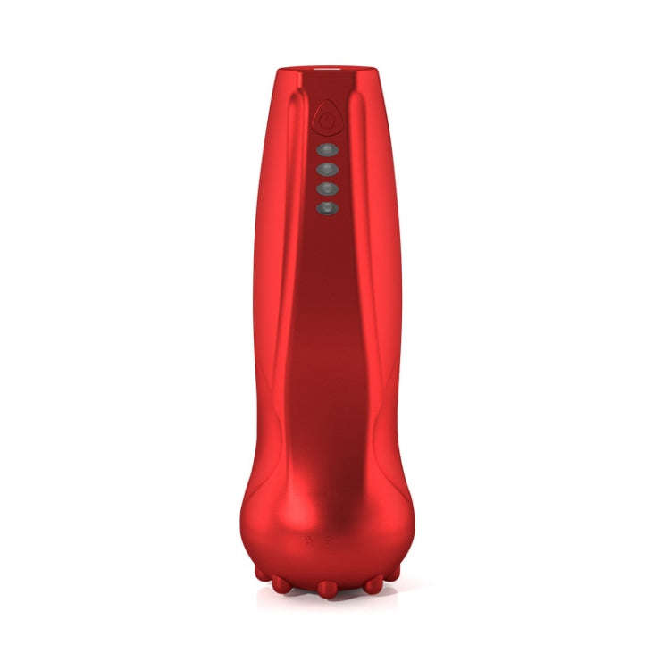 Electric Cupping Device Vacuum Scraping Instrument Charging Meridian Massage Device(Red)