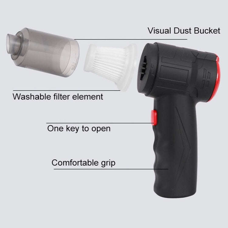 Small Car Blowing And Suction Dual-Purpose Vacuum Cleaner Charging Model 13000pa