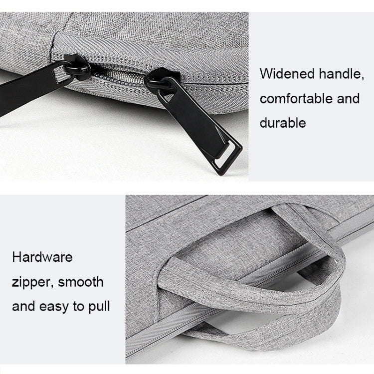ST01 Large-Capacity Waterproof Shock-Absorbing Laptop Handbag, Size: 14.1-15.4 inches(Mysterious ...