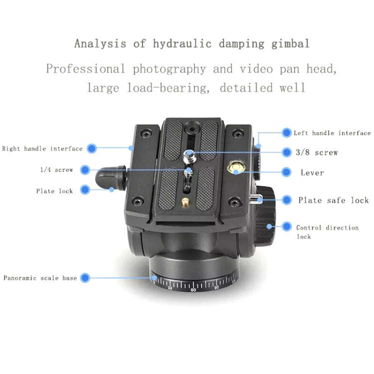 QingZhuangShiDai Q90 SLR Camera Tripod Shooting Bird Telephoto Damping Handle Gimbal