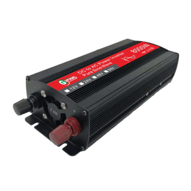 Gurxun 8000W High Power Household Car Sine Wave Inverter, Specification: 12V To 220V