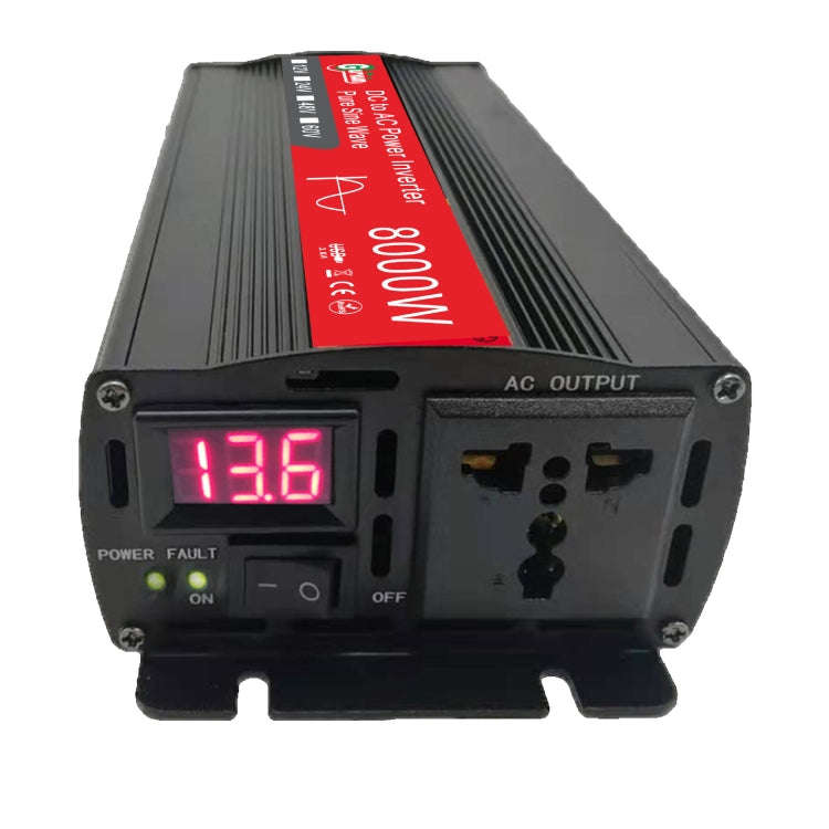 Gurxun 8000W High Power Household Car Sine Wave Inverter, Specification: 12V To 220V