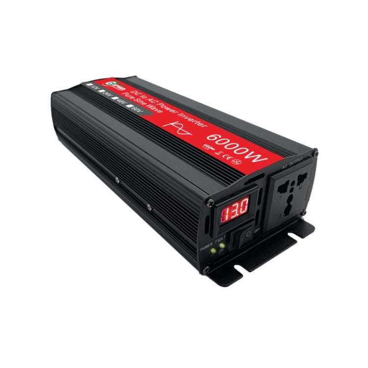 Gurxun 6000W High Power Sine Wave Inverter With Single Digital Display, Specification: 48V-220V
