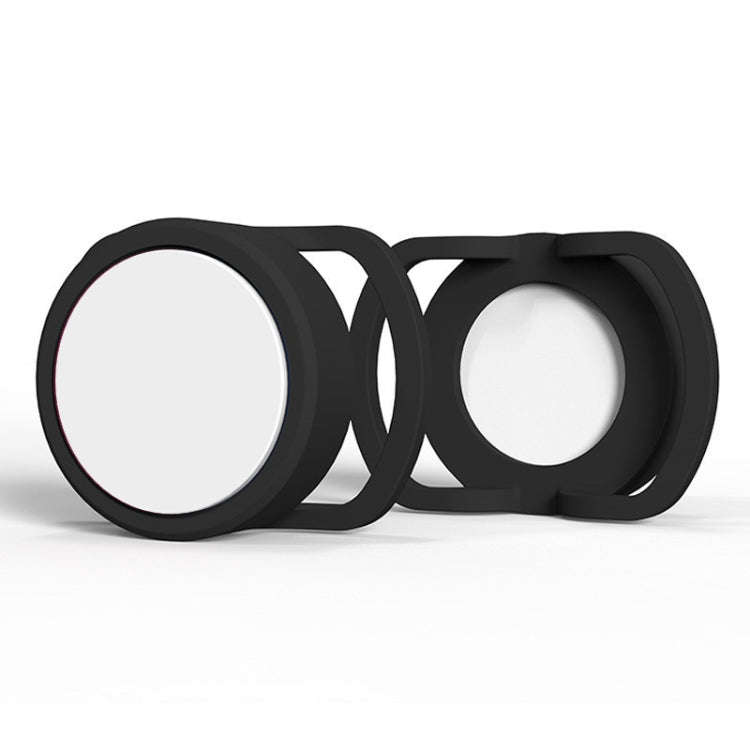 2 PCS  Anti-Lost Tracker Silicone Case for AirTag,Size:  24mm(Black+White)