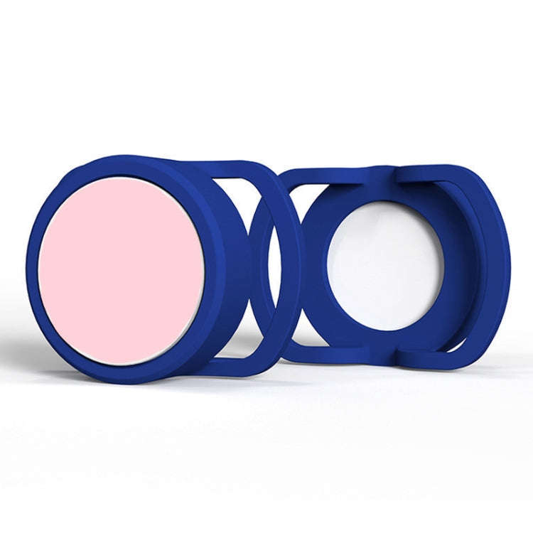 2 PCS  Anti-Lost Tracker Silicone Case for AirTag,Size:  35mm(Blue+Pink)