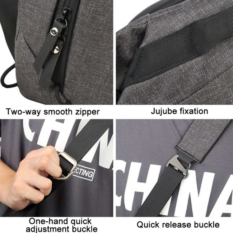 Portable Waterproof Photography SLR Camera Messenger Bag, Color: 3L Light Gray