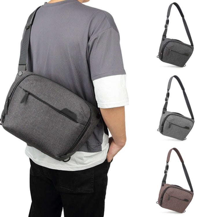 Portable Waterproof Photography SLR Camera Messenger Bag, Color: 3L Light Gray