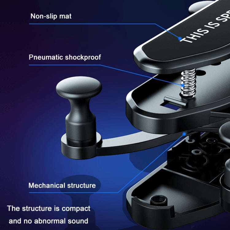 KM-20 Car Universal Air Outlet Gravity Mobile Phone Holder(Black)