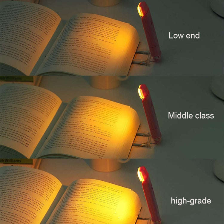 USB Charging LED Dimmable Portable Bookmark Light(Blue)