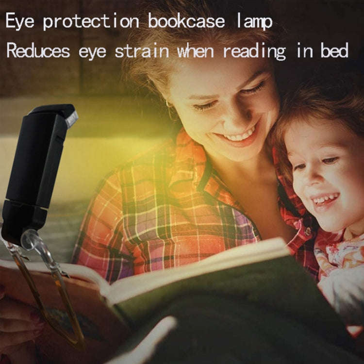 USB Charging LED Dimmable Portable Bookmark Light(Black)