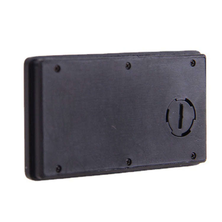 C33 Mini Home Car Electronic Clock With Hook And Loop Fastener(Black)