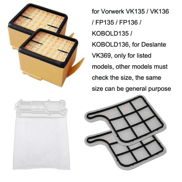 5 Sets Motor Tablet For Vorwerk VK135 / VK136 Vacuum Cleaner Accessories