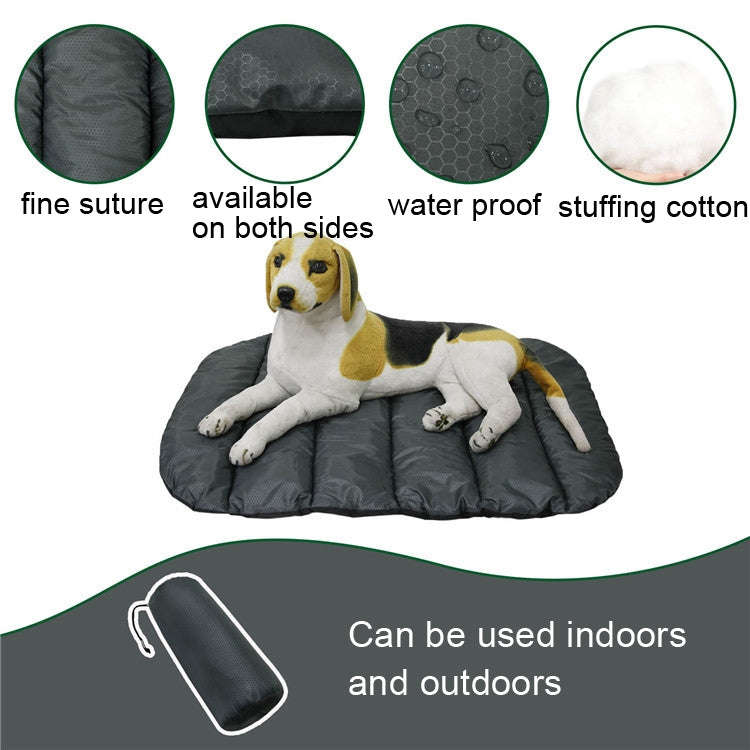 Pet Outdoor Waterproof Cushion Camping Cats And Dog Sleeping Pad, Size: Small 80x70cm(Grey)