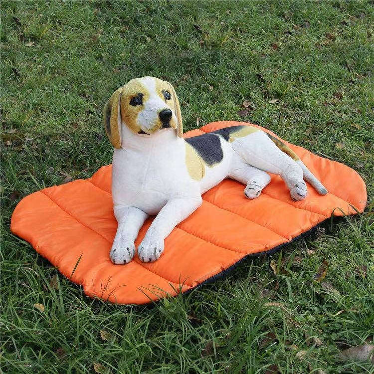 Pet Outdoor Waterproof Cushion Camping Cats And Dog Sleeping Pad, Size: Large 110x76cm(Orange)