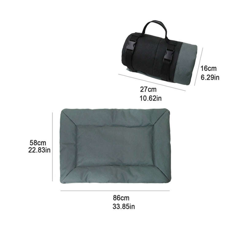 Outdoor Camping Foldable Pet Sleeping Pad 600D Oxford Cloth Waterproof Dog Pad(Sky Blue)