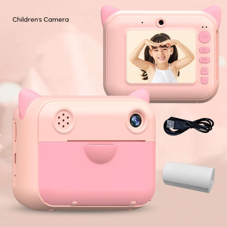 CP01 2.4 Inch HD Screen Kids Toy Thermal Printing Camera no Memory Card(Pink)