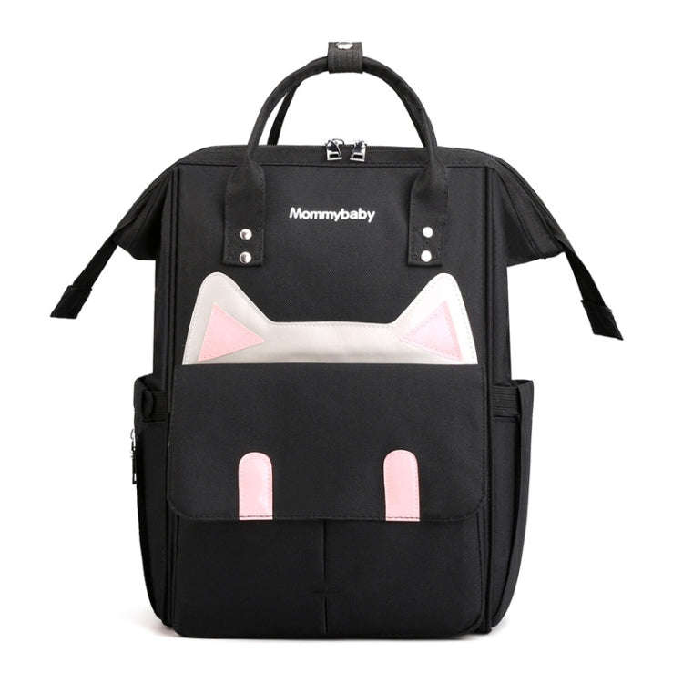 Maternity Bottle Diaper Storage Large Capacity Backpack Mummy Bag(Black)