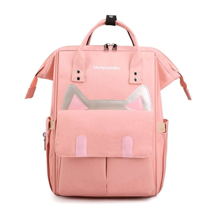 Maternity Bottle Diaper Storage Large Capacity Backpack Mummy Bag(Pink)