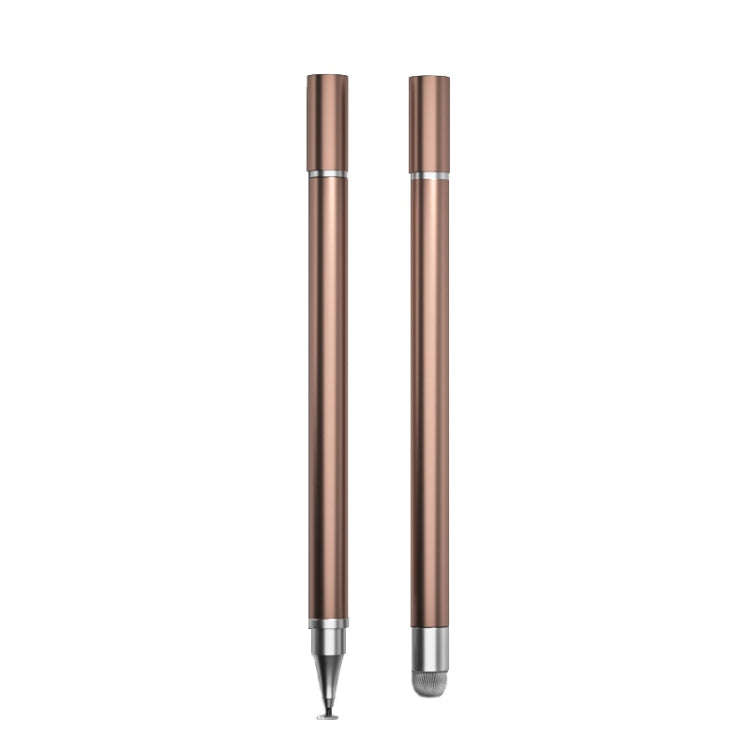 2 PCS Office Painting without Charging Cloth Head Disc Stylus Pen(Rose Gold)