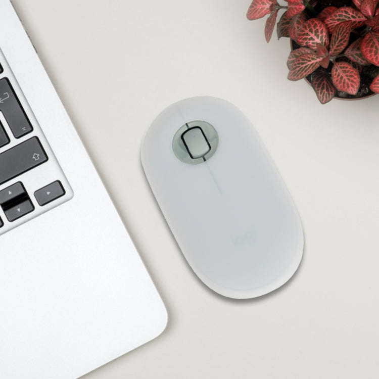 2 PCS Silicone Dustproof Wireless Mouse Protective Case For Logitech Pebble(Transparent)