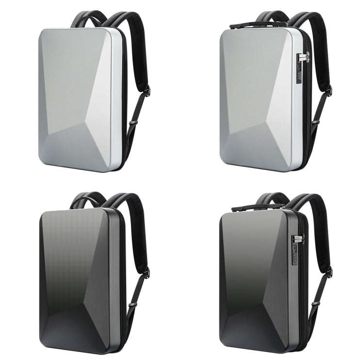 Bopai 61-93318A Hard Shell Waterproof Expandable Backpack with USB Charging Hole, Spec: Password ...
