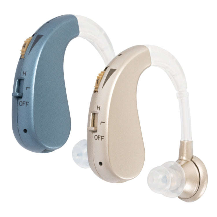 Hearing Aid Audiphones Sound Amplifier EU Plug(Golden)
