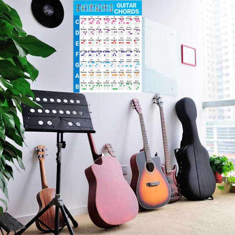 G625 Paper Chord Score Guitar Chord Fingering Exercise Chart(Large)