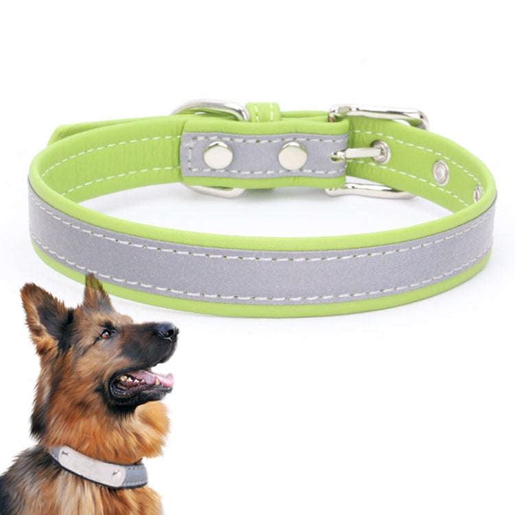CL181K Pet Soft Reflecting Collar, Size: XS(No Iron Sheet Light Green)
