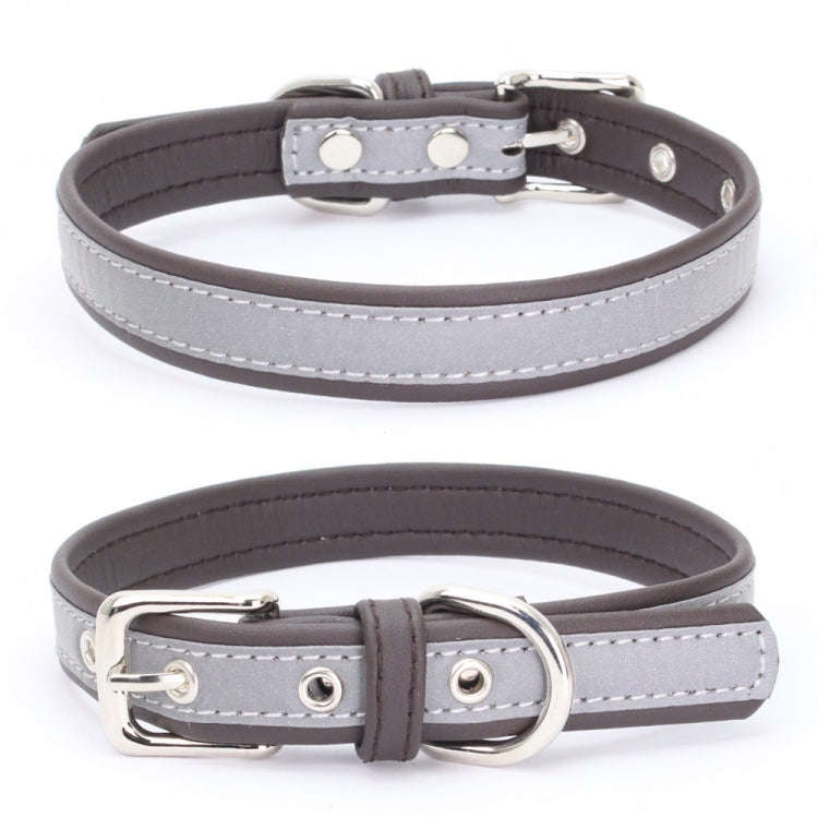 CL181K Pet Soft Reflecting Collar, Size: XL(No Iron Sheet Dark Brown)