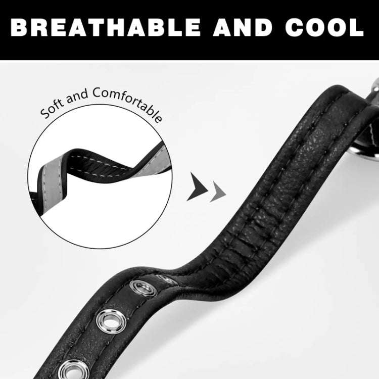 CL181K Pet Soft Reflecting Collar, Size: XS(Velvet Bottom Red)