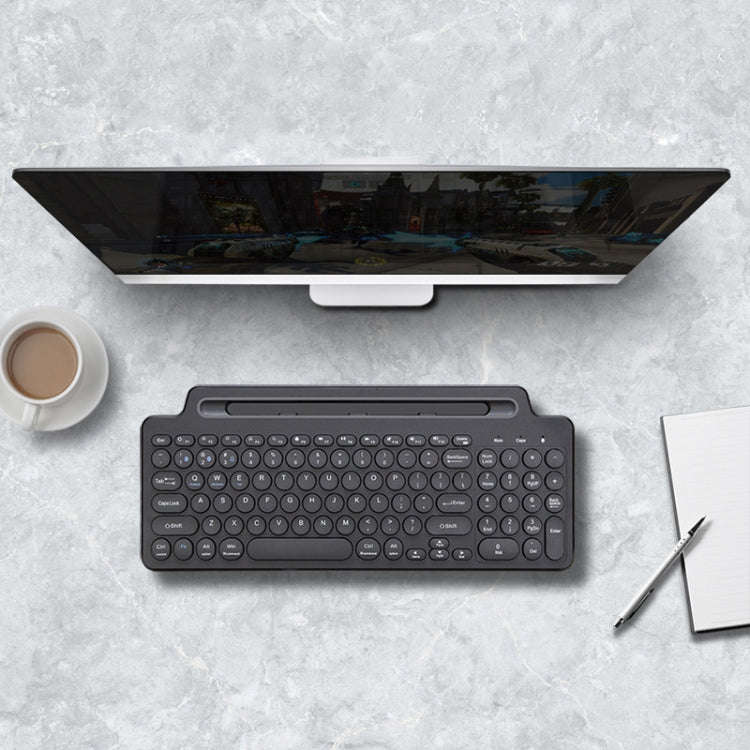 2.4G Bluetooth Wireless Keyboard With Card Slot Bracket With Touchpad