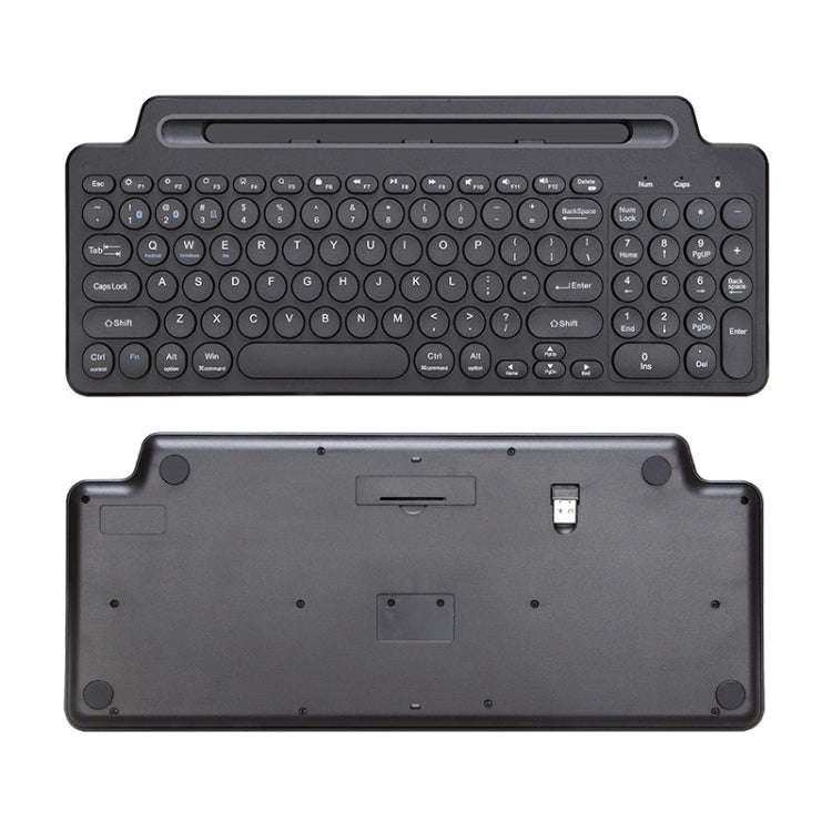 2.4G Bluetooth Wireless Keyboard With Card Slot Bracket No Touchpad