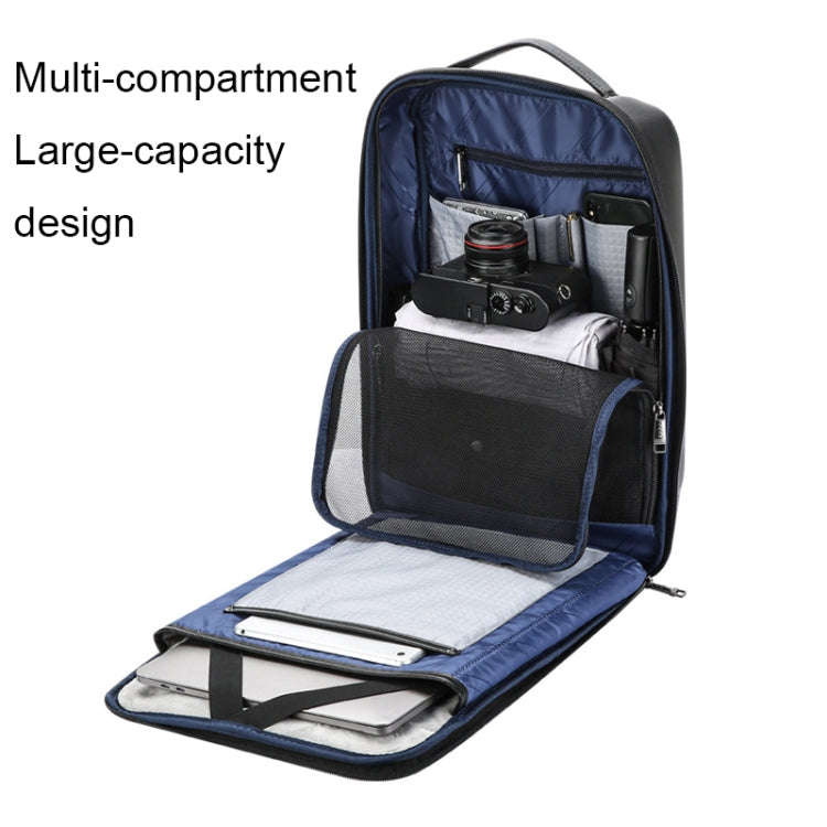 Bopai 61-109311 Large Capacity Lightweight Waterproof Laptop Backpack with USB Charging Port(Black)