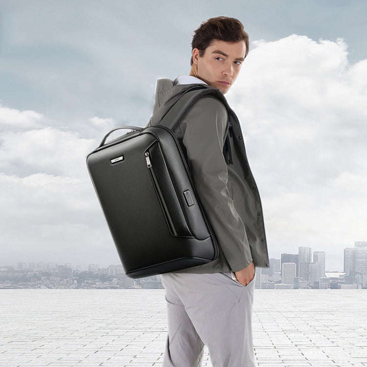 Bopai 61-109311 Large Capacity Lightweight Waterproof Laptop Backpack with USB Charging Port(Black)
