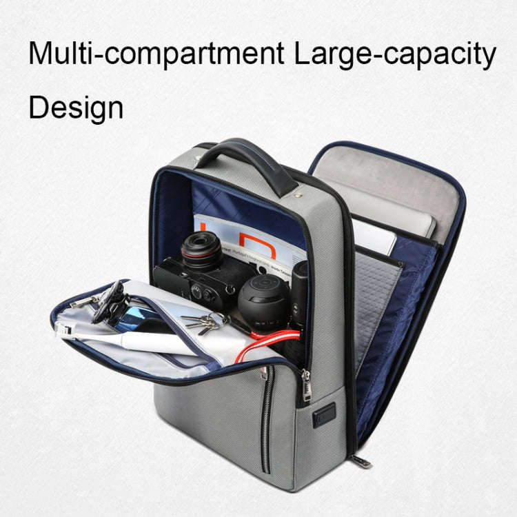 Bopai 61-68118 Multifunctional Wear-resistant Anti-theft Laptop Backpack with USB Charging Hole(S...