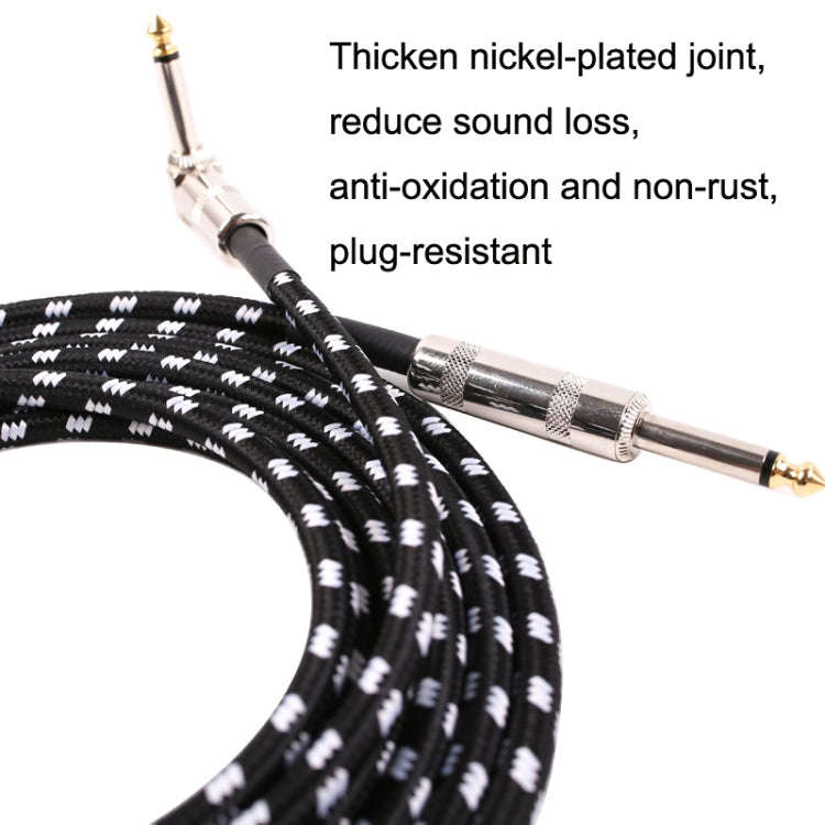 Guitar Connection Wire Folk Bass Performance Noise Reduction Elbow Audio Guitar Wire, Size: 3m(Bl...