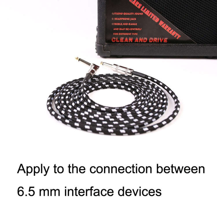 Guitar Connection Wire Folk Bass Performance Noise Reduction Elbow Audio Guitar Wire, Size: 3m(Bl...