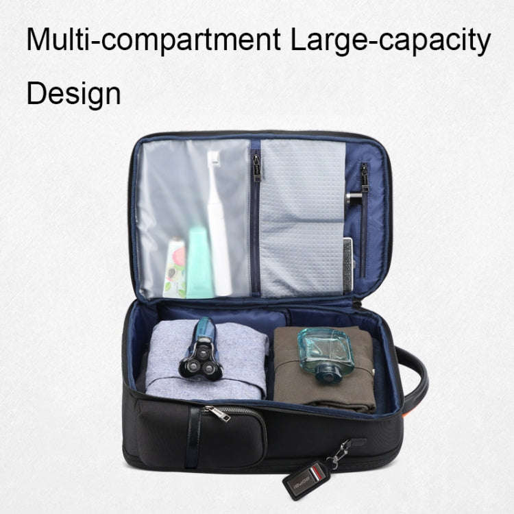 Bopai 61-86611 Multifunctional Wear-resistant Anti-theft Laptop Backpack with USB Charging Hole(B...
