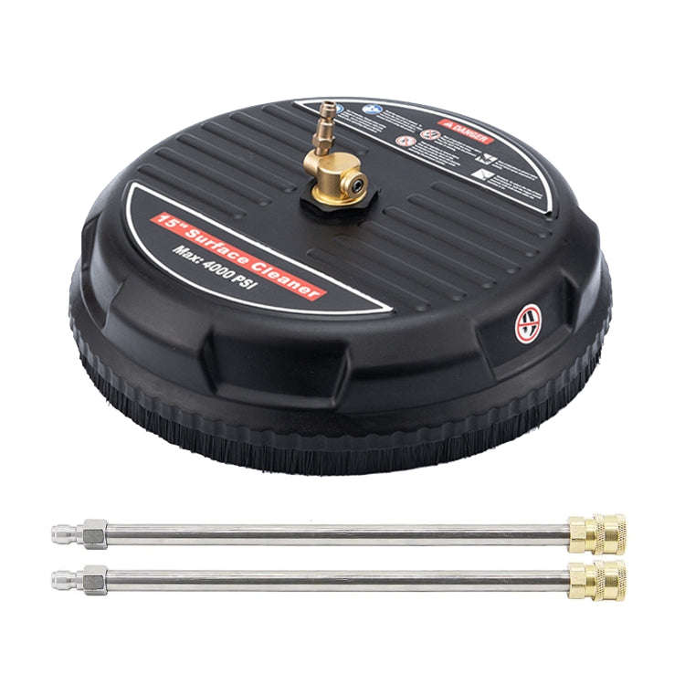 Round Floor Scrubber High Pressure Cleaner, Size: 15 inch Plastic+2 Shots