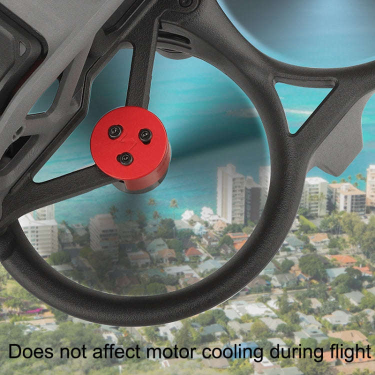 4 PCS / Set Sunnylife AT-MD475 Dust-proof Waterproof Aluminum Alloy Motor Cover For DJI Avata(Red)
