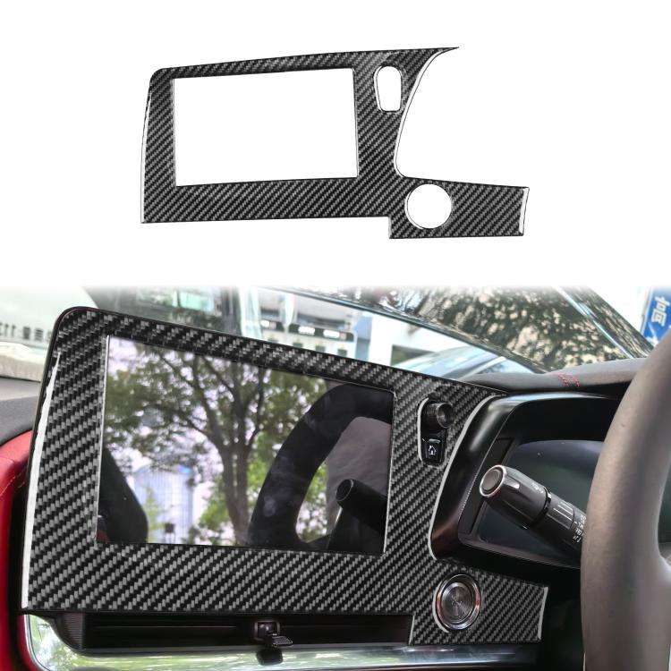 For Chevrolet Corvette C8 Right-Hand Drive Central Control Screen Frame Sticker(Black)