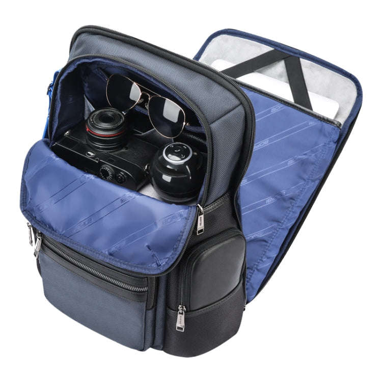 Bopai 61-121981 Multifunctional Anti-theft Laptop Business Backpack with USB Charging Hole(Navy B...