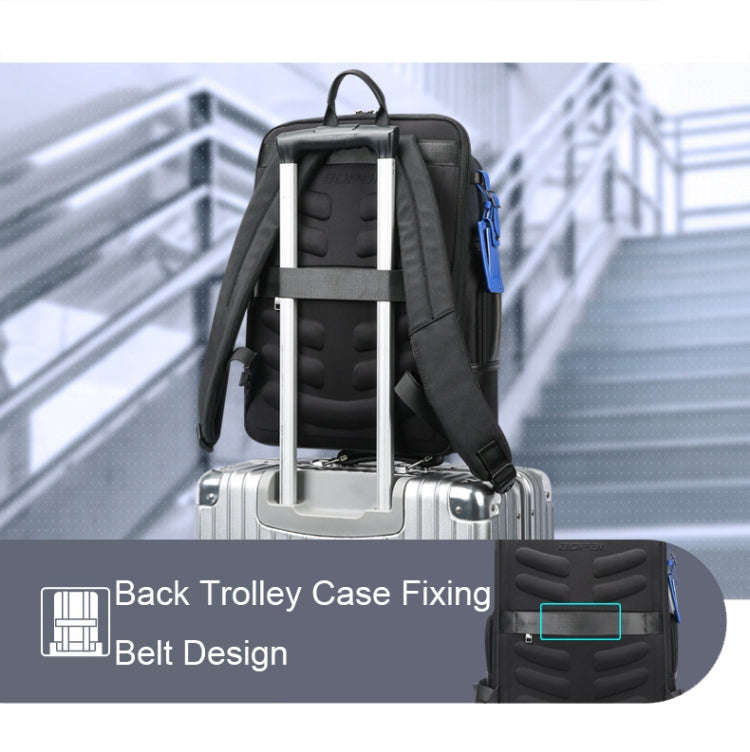 Bopai 61-121981 Multifunctional Anti-theft Laptop Business Backpack with USB Charging Hole(Navy B...