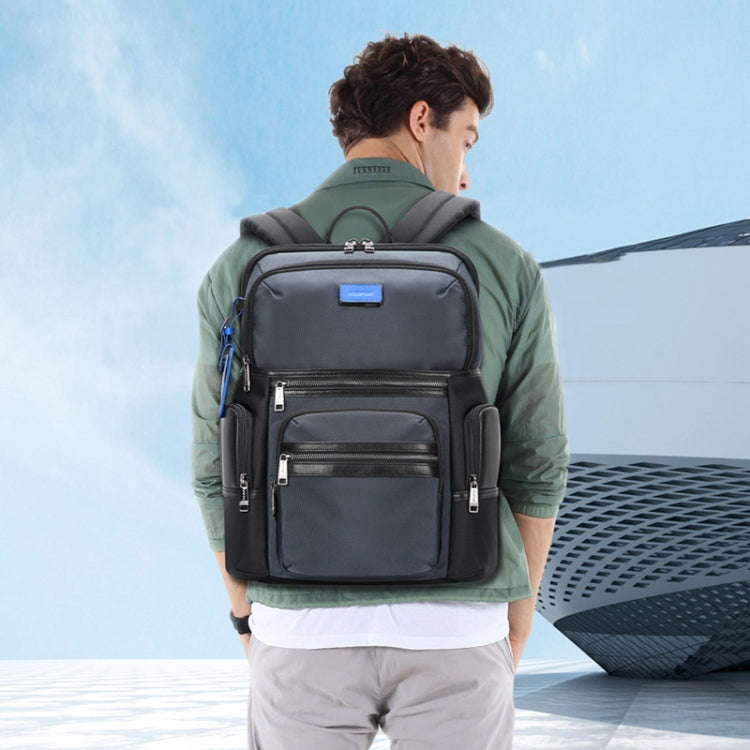 Bopai 61-121981 Multifunctional Anti-theft Laptop Business Backpack with USB Charging Hole(Navy B...